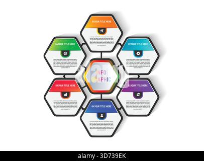 Infographic design element template Stock Vector