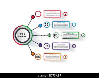 Infographic design template Stock Vector