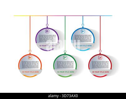 Circle arrows diagram infographic Can be used for presentations banner, workflow layout, process diagram, flow chart, info graph Stock Vector