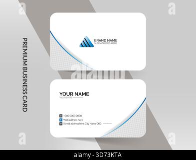 Modern and simple business card design Stock Vector