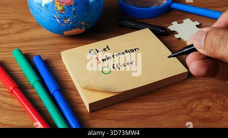 Chief Information Officer (CIO) Role: Global IT Strategy, Data Management, Technology Leadership, and Digital Transformation Concept Stock Photo