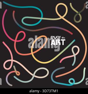 Digital vector file asset for vibrant color flow Design, graphic design, scalable illustrations and visual projects. Vector Stock Vector