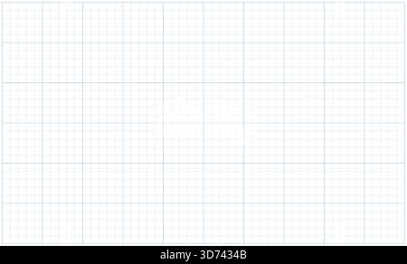 Blue grid dotted texture on white. Typographical template to make notebook production. Mathematics dashed grid pattern. . Wide squared paper. Blue Stock Vector