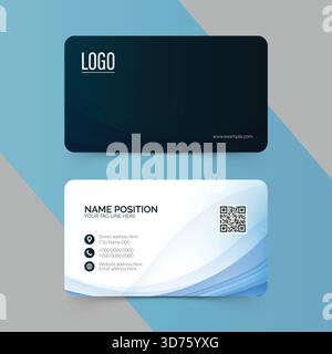 Simple and elegant business card template design Stock Vector