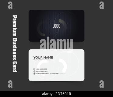 Elegant Business Card Template Design Stock Vector
