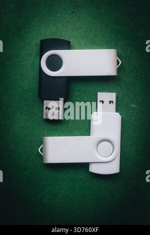 Two usb flash drives Stock Photo
