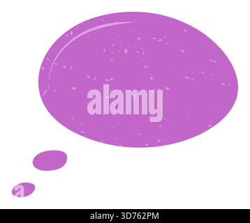 Fluid Grunge Speech Bubble Sticker Stock Vector