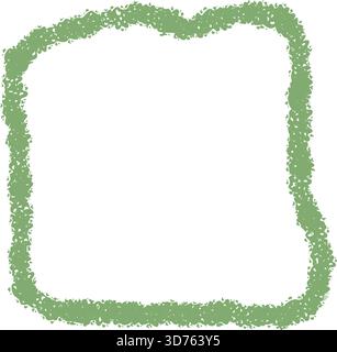 Wavy Crayon Sketchy Textbox Frame Stock Vector