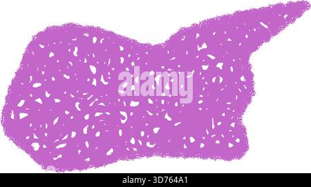 Pink Crayon Sketch Fluid Speech Balloon Stock Vector