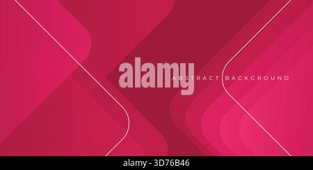 Abstract red cubical background. Dynamic shapes composition. Vector illustration Stock Vector