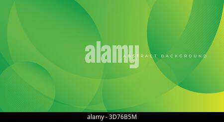green abstract background. Dynamic shapes composition. Eps10 vector Stock Vector