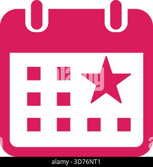 Calendar event schedule icon isolated on white background Stock Vector