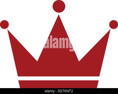 Royal crown icon isolated on white background Stock Vector
