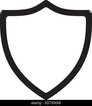 Security shield icon protection defense symbol illustration Stock Vector