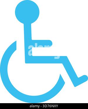 Wheelchair accessibility icon isolated on white background Stock Vector