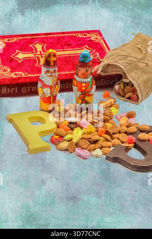 Dutch 'sinterklaas' items and sweets Stock Photo
