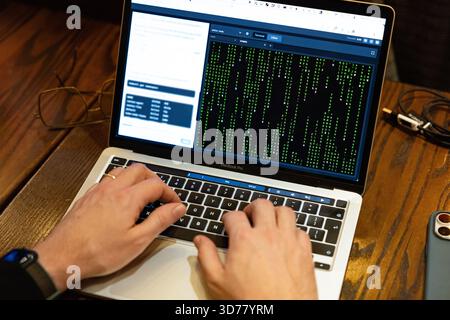 Computer coding Stock Photo
