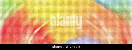 Abstract art vector rainbow graphic mosaic Stock Vector