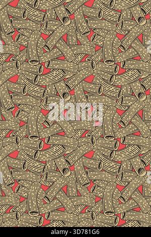 Vector pasta seamless pattern Stock Vector