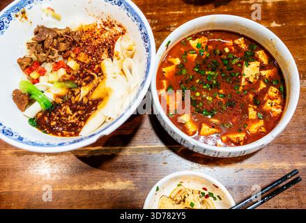 Biang Biang Noodles, Xi'an Traditional Dish Stock Photo