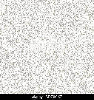 Grayscale Noise Grain Texture Vector Seamless Pattern Background. Vector Illustration Stock Vector