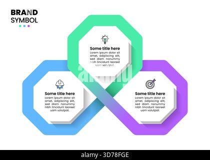 Infographic template with icons and 3 options or steps. Can be used for workflow layout, banner, diagram, webdesign. Vector illustration Stock Vector