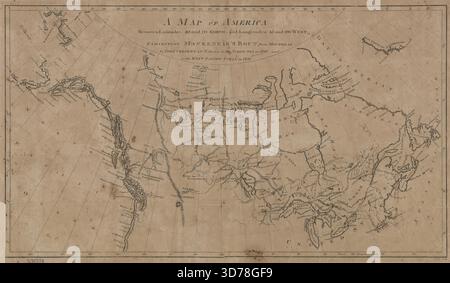 A map of America between latitudes 40 and 70 north and longitudes 45 ...