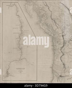 Map of the Oregon Territory by the U. S. Ex. Ex Stock Photo - Alamy