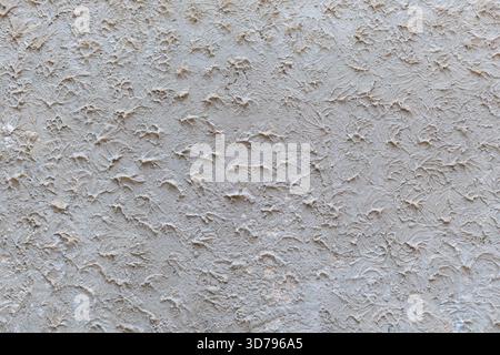 Textured grey wall with intricate patterns resembling natural designs in light and dark shades Stock Photo