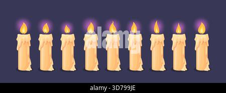 Candle Animation sequence, Loop animation Sprite sheet Stock Vector ...
