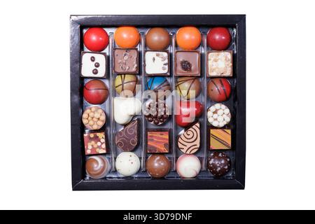 chocolate box isolated on white background Stock Photo