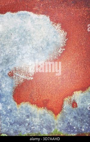 Photo of old and worn steel sheet, abstract background. Stock Photo