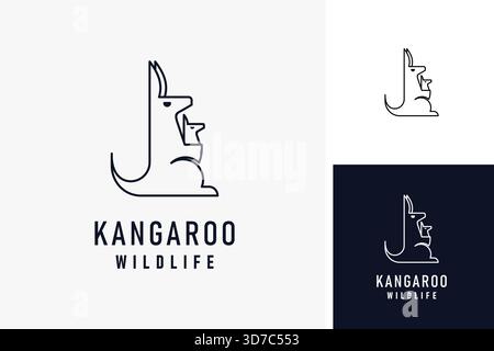 Kangaroo logo symbol icon design Stock Vector