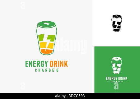 Energy drink logo symbol icon design Stock Vector