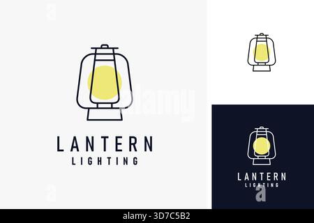 Lantern logo symbol icon design Stock Vector