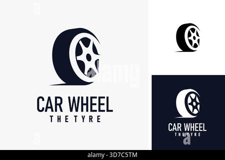 Car wheel logo symbol icon design Stock Vector