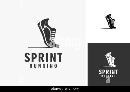 Running shoes logo symbol icon design illustration Stock Vector