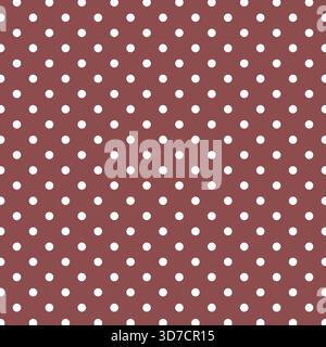 Brown White Polka Dot Pattern Background Vector Illustration Stock Vector