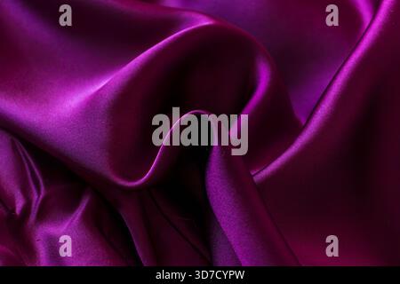 Black dark deep burgundy ruby cherry violet purple plum abstract background. Silk satin velvet fabric. Elegant luxury rich Stock Photo