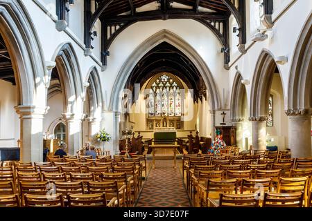 Interior, St Mary Magdalene Church, Woodstock, England, UK Stock Photo