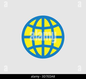 Website icon vector. Web icon page symbol for your web design. Internet world vector. Website icon corporate icon design. Stock Vector