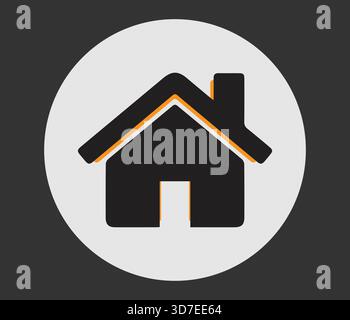Simple house or home icon. Home icon for apps and websites, house symbol. Stock Vector