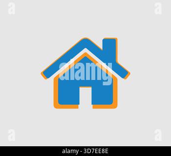 Simple house or home icon. Home icon for apps and websites, house symbol. Stock Vector