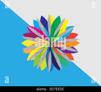 Vector illustration of hand drawn mandala. Simple mandala design for colouring. Vector floral mandala. Geometric ornamental mandala design. Stock Vector