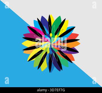 Vector illustration of hand drawn mandala. Simple mandala design for colouring. Vector floral mandala. Geometric ornamental mandala design. Stock Vector