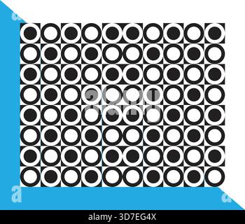 Pattern design layout for background image. 3D pattern design. Unique textile pattern design with black and white colour set. Vector 3D background. Stock Vector