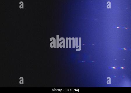 Floating glowing particles creating vivid cosmic pattern in digital space, teal and purple hues. Abstract, luminescent, futuristic, digital, vibrant, Stock Photo