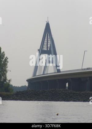 The high water levels of the Danube River in Ulm, Germany, were ...