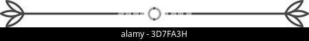 A line with two arrows on either side Stock Vector