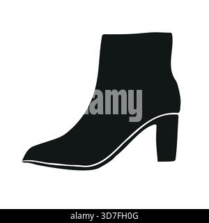 pair of boots hand drawn style vector illustration Stock Vector Image ...
